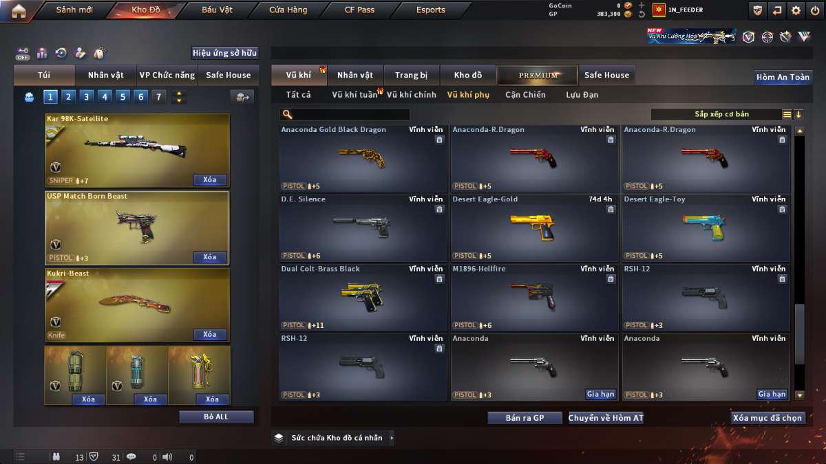 shop acc cf uy tin gia re